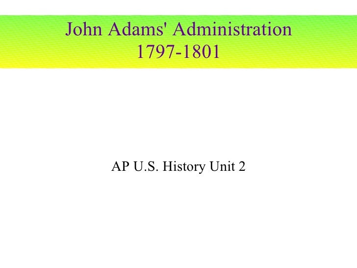 Adams Administration