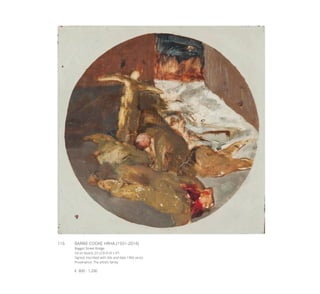 116	 BARRIE COOKE HRHA (1931-2014)
Baggot Street Bridge
Oil on board, 23 x23cm (9 x 9’’)
Signed, inscribed with title and date 1966 verso
Provenance: The artist’s family
€ 800 - 1,200
 