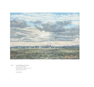 189	 JOHN KIRWAN (B.1956)
Yachting On Dublin Bay
Oil on board, 25 x 36cm (9¾ x 14¼”)
Signed and dated 1998
€ 500 - 800
 