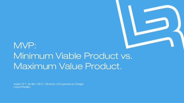 Minimum viable product presentation example