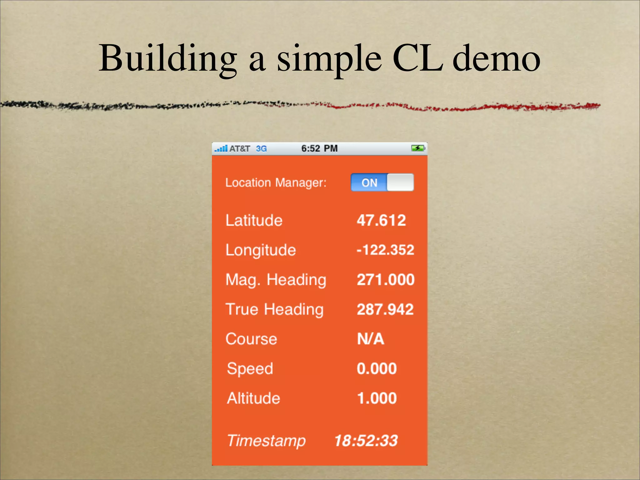Building a simple CL demo
 