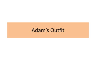 Adam’s Outfit
 
