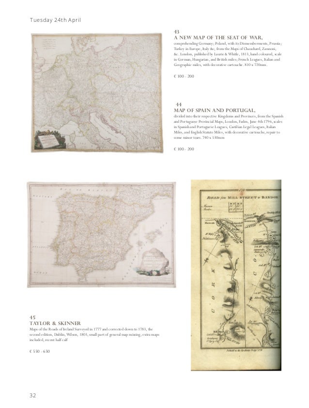 Mini Poster The British Isles Map 32 x 44cm