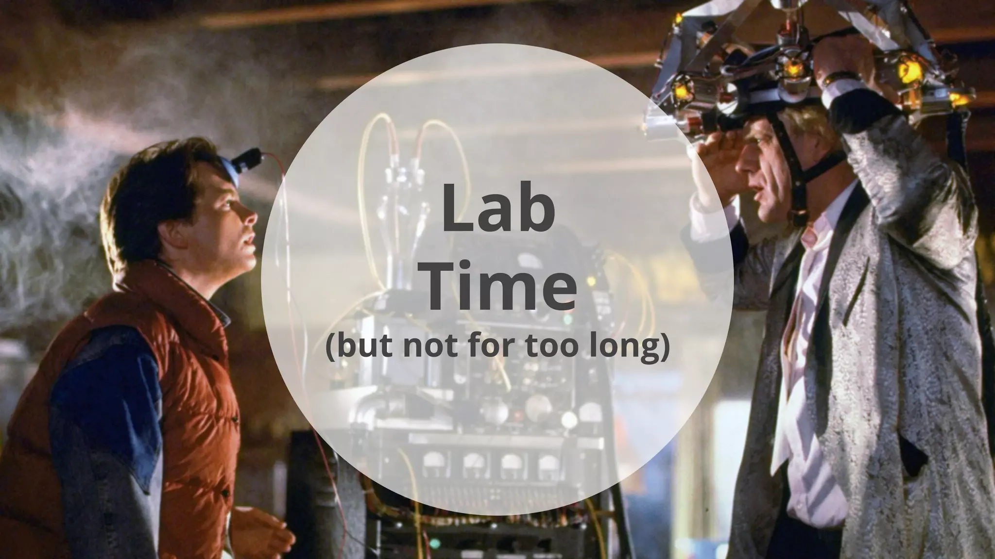 Lab
Time
(but not for too long)
 