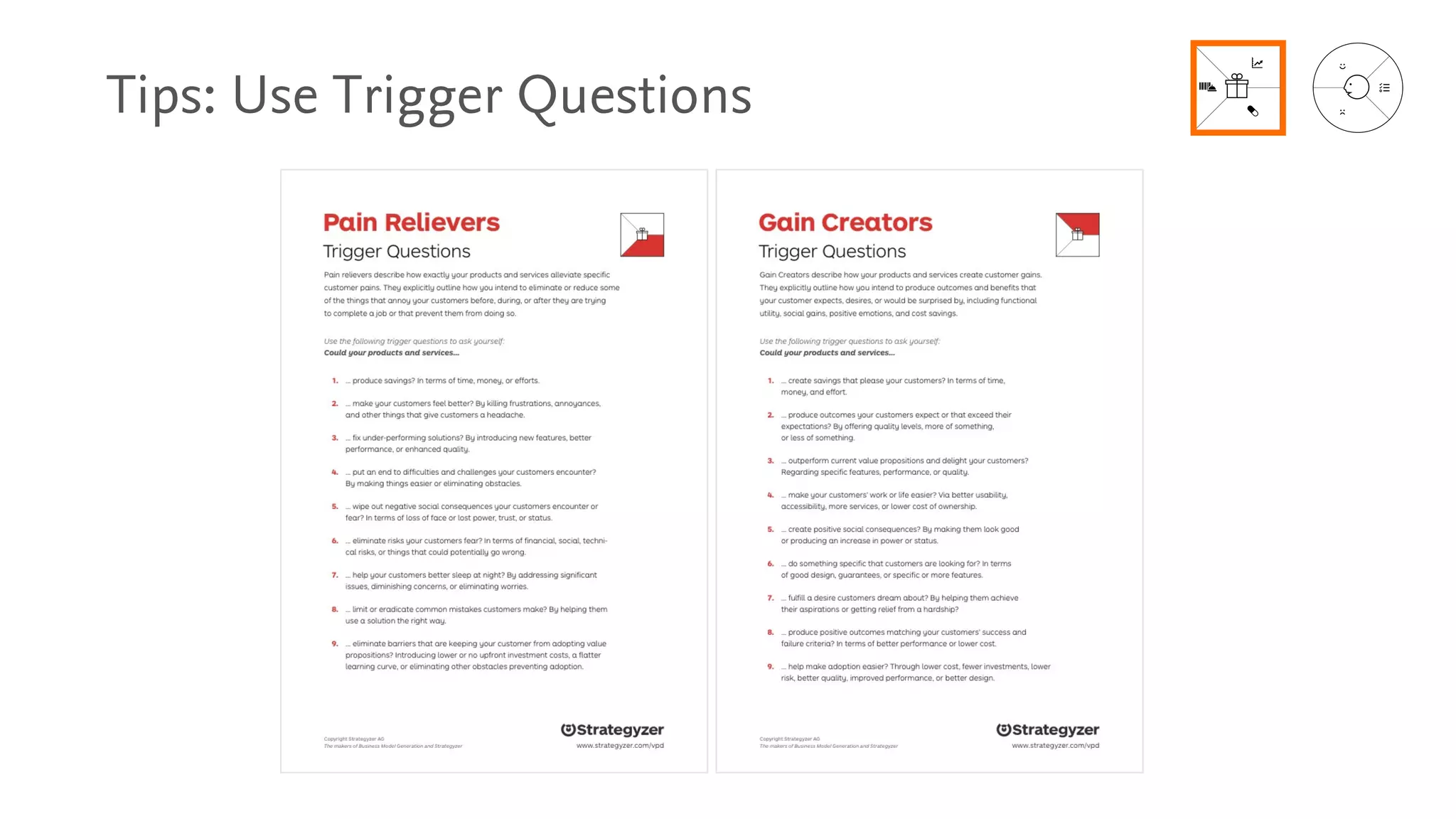 Tips: Use Trigger Questions
 