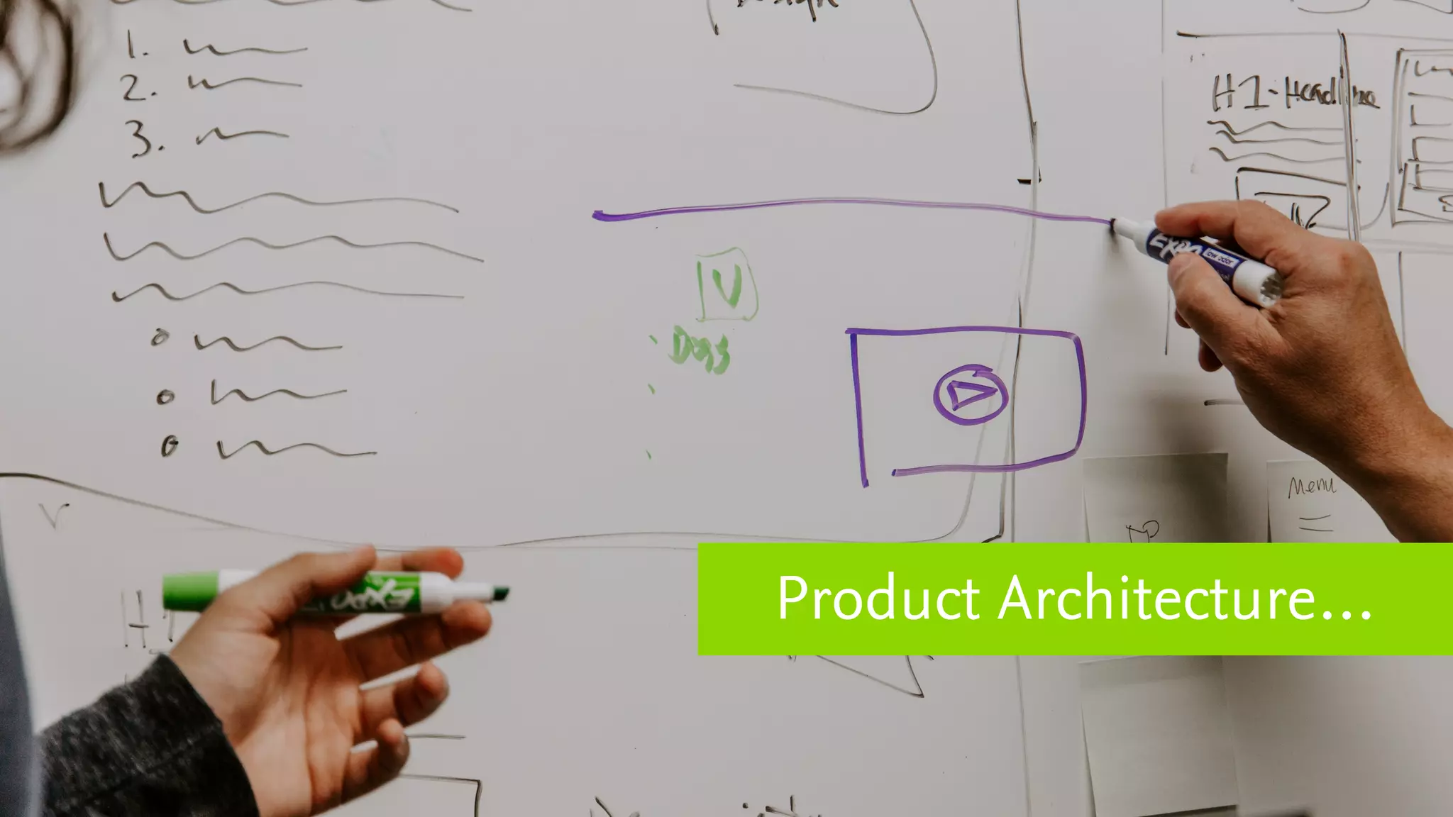 Product Architecture…
 