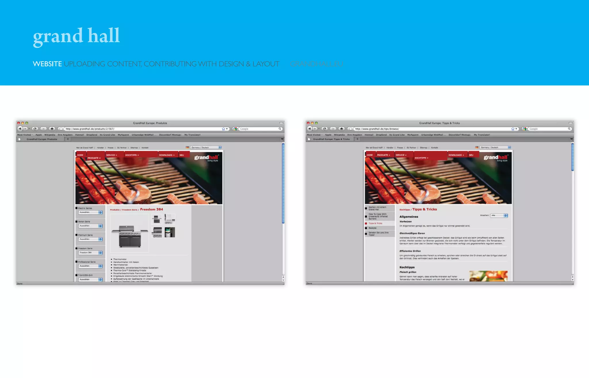 grand hall
WEBSITE UPLOADING CONTENT, CONTRIBUTING WITH DESIGN & LAYOUT   GRANDHALL.EU
 