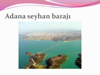 Adana seyhan barajı
 