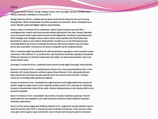 İLÇELER:

Adana ilinin ilçeleri; Seyhan, Yüreğir, Aladağ, Ceyhan, Feke, İmamoğlu, Karaisalı, Karataş, Kozan,
Pozantı, Saimbeyli, Tufanbeyli ve Yumurtalık’ tır.

Aladağ: Adana’ya 105 km. uzaklıkta olan bu ilçede antik devirden kalma bir ören yeri ile harap
Ortaçağ kalesi, Akören beldesindeki Kırık Kilise harabeleri çok önemlidir. 40 km mesafedeki Acısu
içmesi, Meydan yaylasında Bığbığı mağarası bulunmaktadır.

Ceyhan: Adana il merkezine 47 km uzaklıktadır. Adana-Ceyhan karayolu üzerinde 700 m.
uzunluğunda dört cepheli masif kaya üzerinde etkileyici görünümlü Yılan Kale, Ulucami, Mecidiye
Cami ve Durhasan Dede Türbesi ilçenin önemli turistik değerleridir. Yılankale’nin güneybatısında,
Sirkeli Höyüğü vardır.Höyüğün Ceyhan nehrine bakan kuzey kayalıklarında Hitit Krallarından
Muvattali’nin sakallı ve uzun elbiseli rölyefi görülür. Anadolu’nun en eski Hitit kabartmasıdır.
Kurtkulağı Beldesi’nde bulunan Kurtkulağı Kervansarayı 1693 yılında yapılmış olup eski Halep
kervan yolu üzerindedir. Kervansaray ‘da yörenin etnografik eserleri sergilenmektedir.

Feke: İl merkezine bağlı Tepe Mahallerinde 1945 yılında Bizans tapınağının zemin mozaikleri ortaya
çıkarılmıştır. Feke kalesinin 12. yy.da Bizanslılar veya Selçuklular tarafından yapıldığı sanılmaktadır.
Rafting için ülkemizin en elverişli ırmaklarından olan Göksu, bu ilçede bulunmaktadır. Ayrıca çok
sayıda yaylalar vardır.

İmamoğlu: İl merkezine 45 km. uzaklıktaki ilçenin önemli turistik değeri İmamoğlu Yeraltı Şehridir.

Karaisalı: İl merkezine 47 km. mesafede bulunan ilçenin 8 km. kuzey batısında Milvan Kale, 17 km.
batısında 1912 yılında Almanlar tarafından yapılan Alman Köprüsü, 12 km. güneyinde Altınova
köyü yakınlarında tarihi İpek Yolu güzergahında Kesiri Han önemli tarihi eserleridir. Yerköprü
mesire yeri ve Kızıldağ Yaylası görülmeye değerdir.

Karataş: İl merkezine 47 km. mesafedeki ilçe coğrafi konumu ile İlk Çağda büyük önem taşımış bir
şehirdir. Magarsus adıyla anılan bu kent bugünkü yerleşim yerinin 5 km. batısında yer almaktaydı.
Karataş’ta Osmanlılardan kalma iki han vardır. Ramsar sözleşmesinde yer alan Akyatan Gölü ve Kuş
Cenneti bu ilçededir.

Kozan: İl merkezine 72 km. mesafededir. Kozan Kalesi, Asurlular tarafından yapılmıştır. Önemli
eserlerinden biri olan Hoşkadem Cami 1448 yılında Mısır Kölemen Sultanı Abdullah Hoşkadem
tarafından yaptırılmıştır.

Kozan’ın 22 km. güney doğusunda Dilekkaya köyünün 2 km. uzağında bir ada gibi yükselen tepenin
üzerinde Anavarza şehri M.Ö. 9. yüzyılda Asurlular tarafından kurulmuştur. Kaya mezarları, kilise,
sarnıç gibi eserler bugüne ulaşan kalıntılardır. Ayrıca 18 çeşit deniz hayvanını gösteren Anavarza
 
