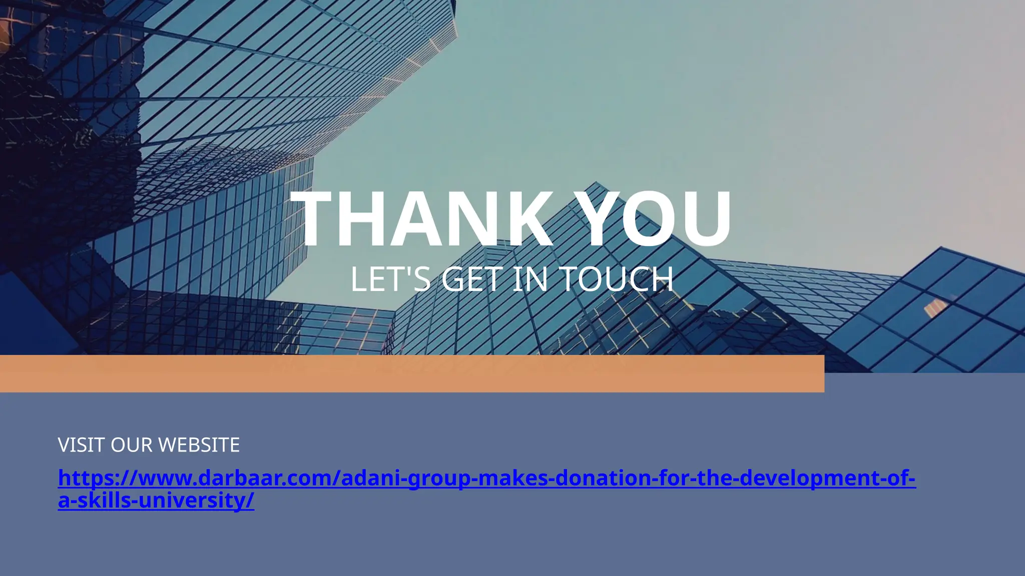 Adani Group Makes Donation for The Development of a Skills University | PPT