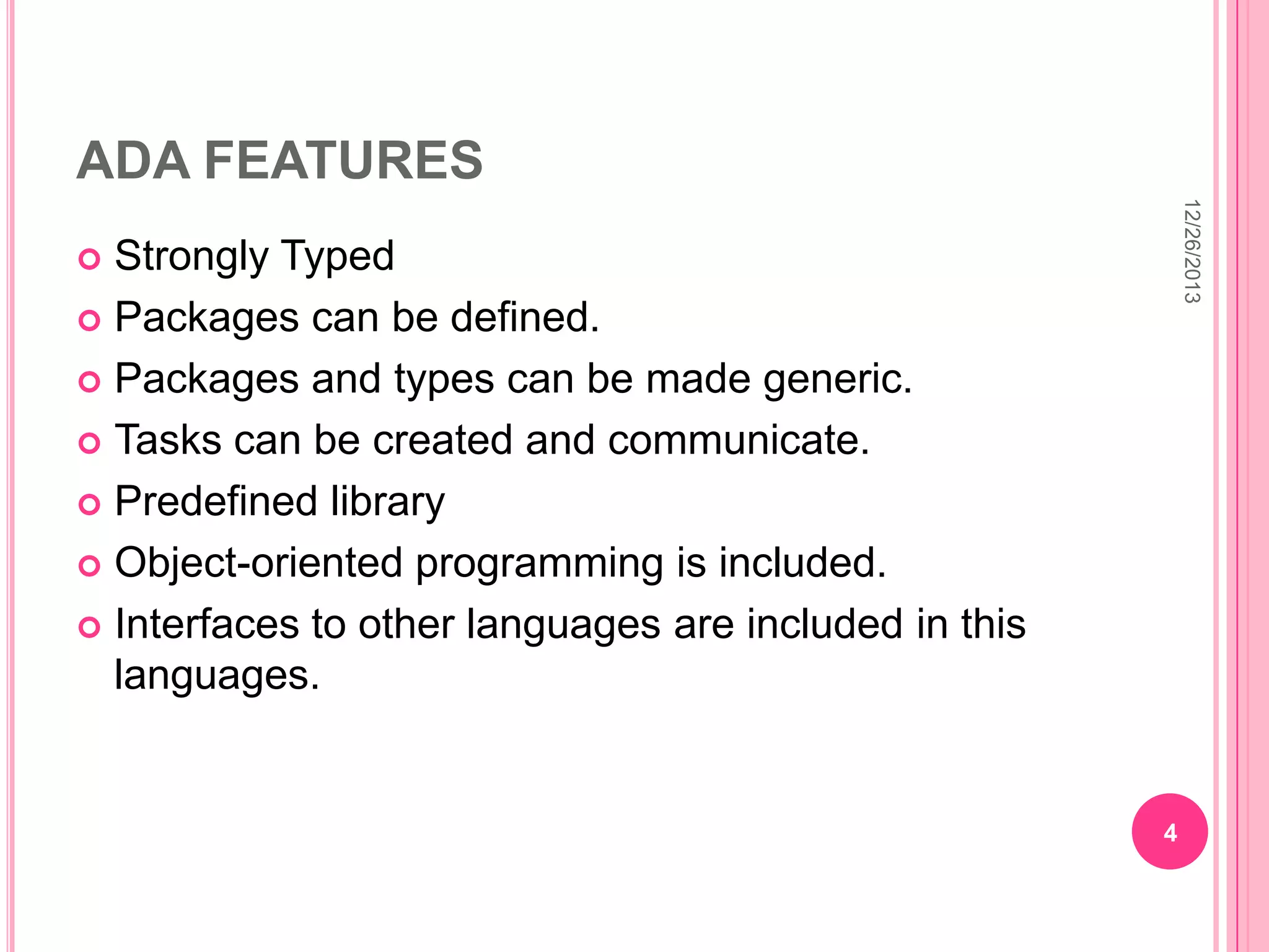 ADA programming language | PPT