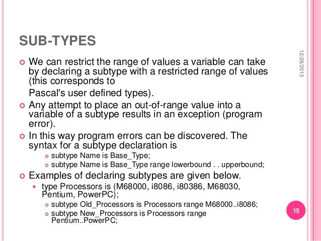 ADA programming language