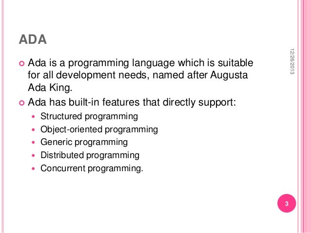 ada programming language ada programming language