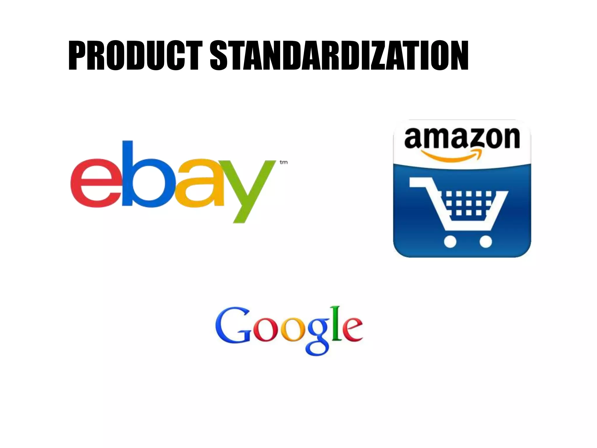 PRODUCT STANDARDIZATION
 