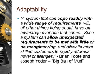 Adaptable Designs for Agile Software Development | PPTX