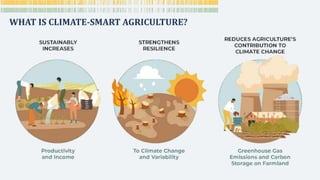 WHAT IS CLIMATE-SMART AGRICULTURE?
 