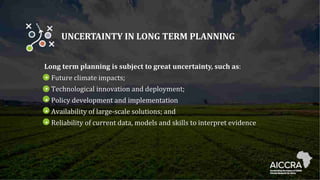 Climate smart agriculture prioritization and policy making
