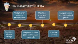 Climate smart agriculture prioritization and policy making