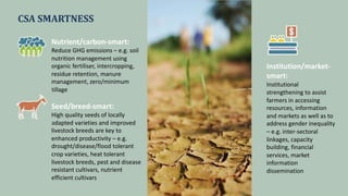 SOIL MANAGEMENT
Soil management principles for climate change adaptation and
mitigation and enhancing resilience
Enhance s...