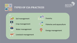 Climate smart agriculture prioritization and policy making