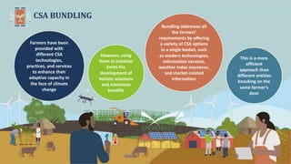Climate smart agriculture prioritization and policy making