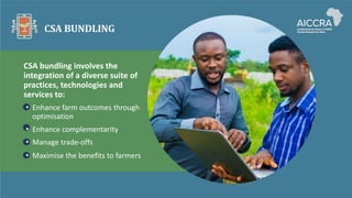 Climate smart agriculture prioritization and policy making