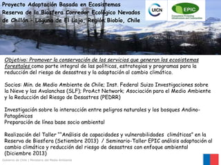 Acciones de adaptación al Cambio Climático en Chile