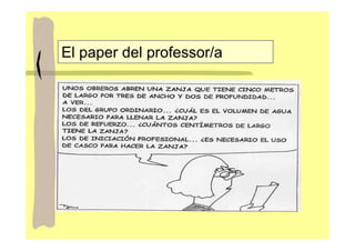 El paper del professor/a
 