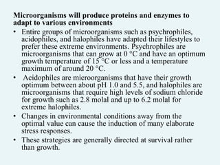 Adaptation of microorganism in environment- microbial ecology | PPTX