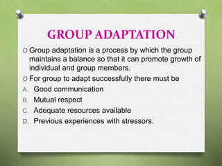 Adaptation and maladaptation, Crisis, stress and defense mechanism | PPTX