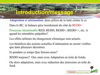 Redd Anne Marie Tiani: Changement climatique: Etablir un pont entre l ...