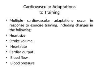 Comprehensive Overview of Aerobic and Anaerobic Training Adaptations | PPTX