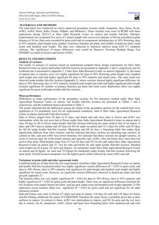 Stained Groundnut I.pdf Adaptation study of improved groundnut | PDF