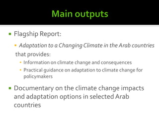 Adaptation to a changing climate in the arab countries | PDF