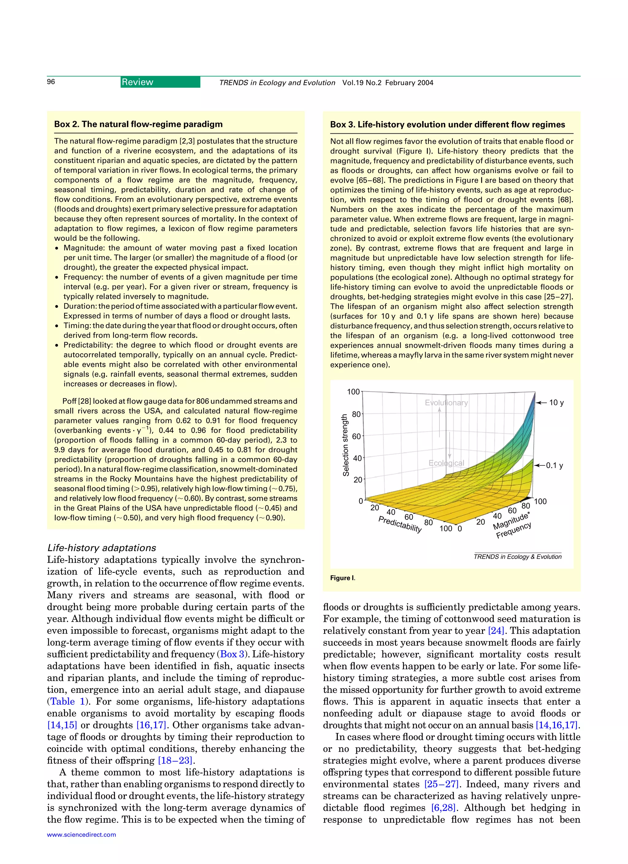 Adaptation to natural flow regimes | PDF
