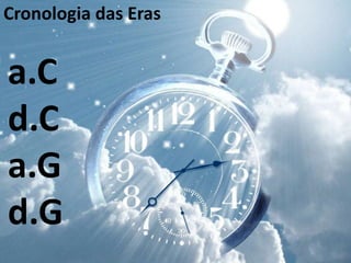 Cronologia das Eras
a.C
d.C
a.G
d.G
 