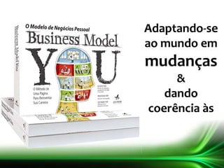 Adaptando-se
ao mundo em
mudanças
&
dando
coerência às
demandas do
mercado
 