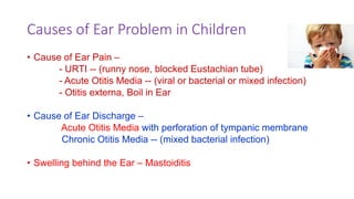 Ear Problem Examples Adapted IMNCI ear problem 2020 | PDF
