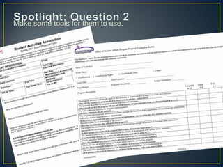 Make some tools for them to use.
 