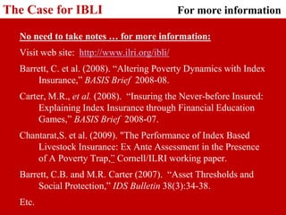 Adapting Index-based Livestock Insurance (IBLI) for Ethiopia: Logic and design