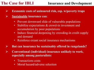 Adapting Index-based Livestock Insurance (IBLI) for Ethiopia: Logic and design