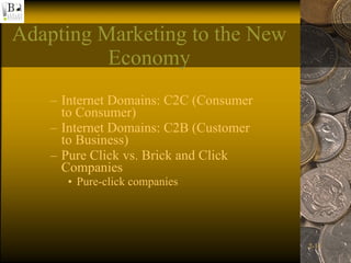 Pure Click Companies Example Adapting marketing to the new economy | PPT