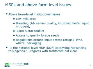 Learning from multistakeholder processes on catalysing pro-poor smallholder dairy value chain development in Tanzania