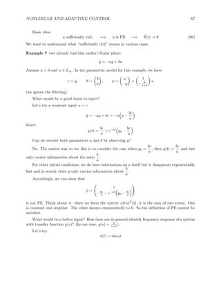 control adaptive and nonlinear | PDF
