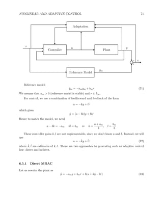 control adaptive and nonlinear | PDF