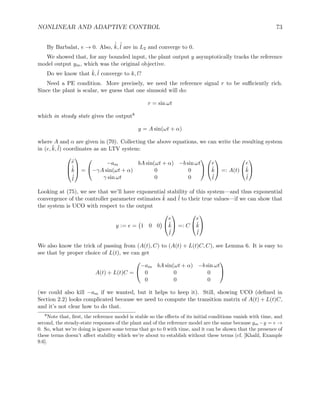 control adaptive and nonlinear | PDF