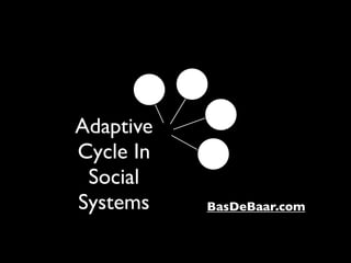 Adaptive
Cycle In
 Social
Systems    BasDeBaar.com
 
