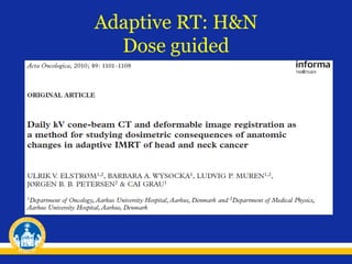 Adaptive Rt Example Adaptive radiotherapy | PPT