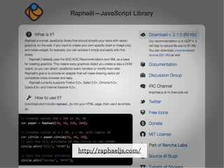 http://raphaeljs.com/
 