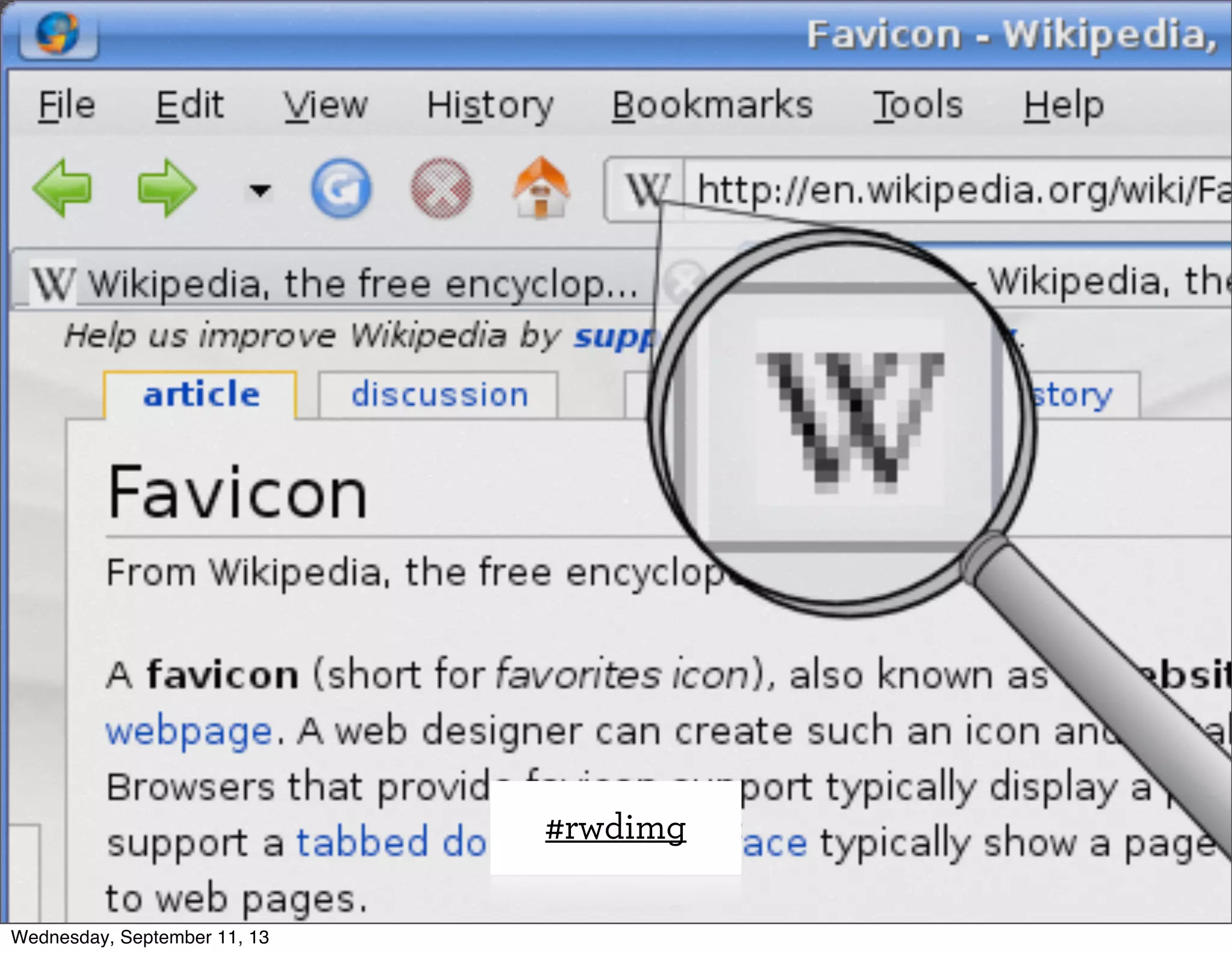 #rwdimg
Wednesday, September 11, 13
 